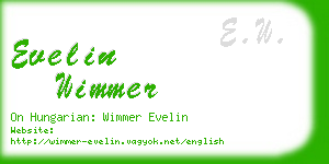 evelin wimmer business card